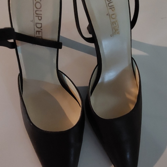 Coup E'TAT LTD 1.5 inch heel slingback elstasicized,Manmade,Color:Brown,9.5 Wide - Picture 5 of 10